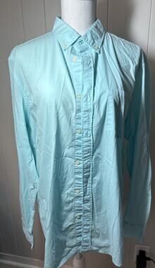 Banana Republic Shirt Mens Large Nantucket Blue 100% Line Camden Fit XX